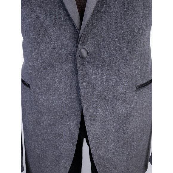 John Varvatos Signature Tailored Tuxedo Jacket blazer Sz 44L Cotton Stretch EUC - Picture 3 of 14